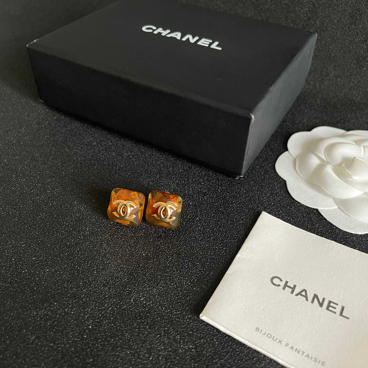 double c Stud Earrings for women - alternate angle view 5