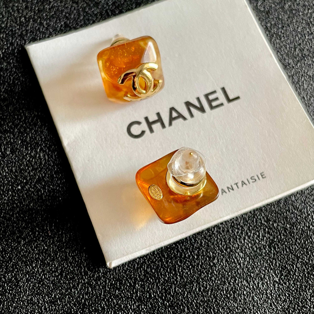 double c Stud Earrings for women - alternate angle view 7