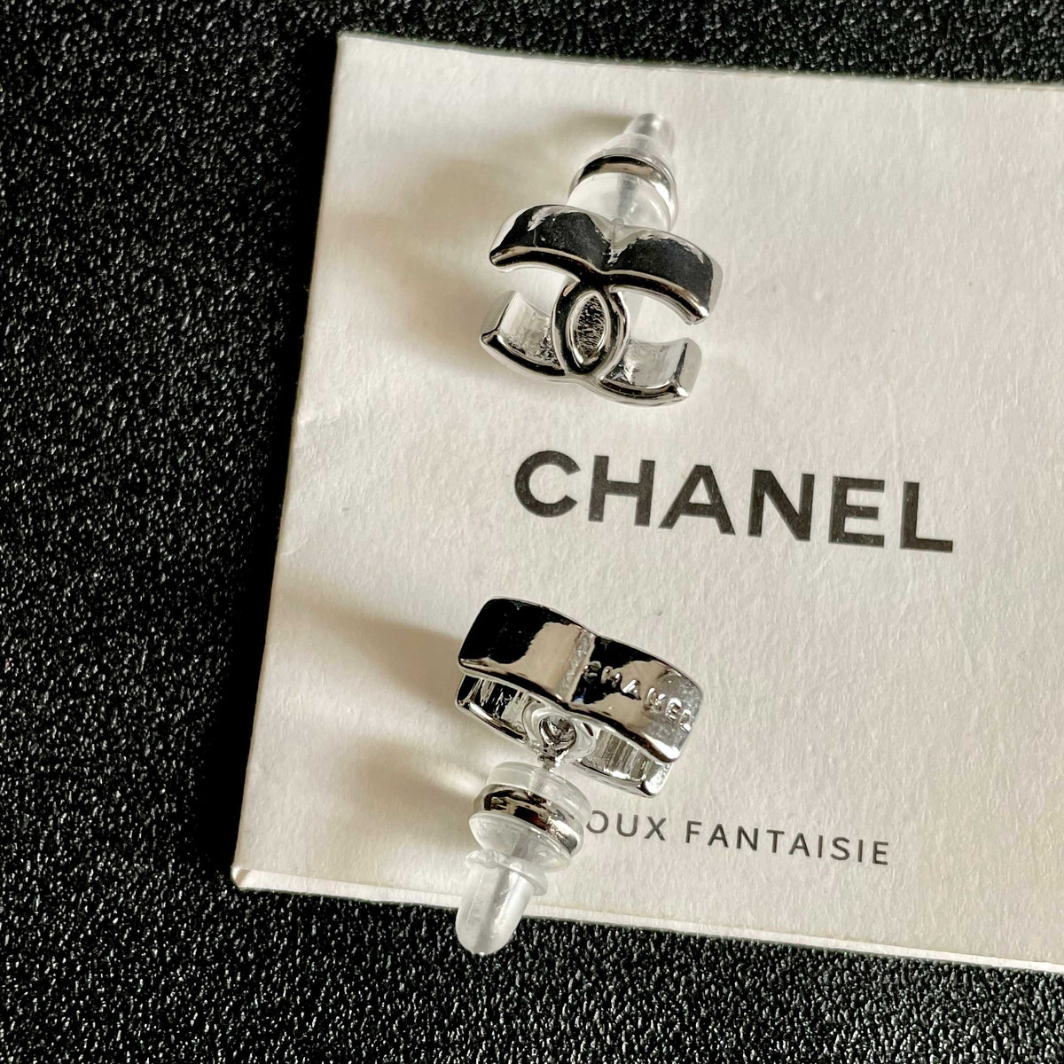 double c Stud Earrings for women - alternate angle view 7