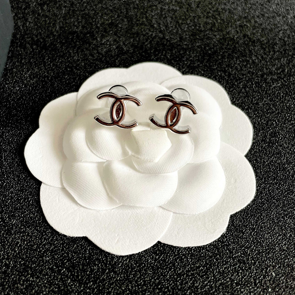 double c Stud Earrings for women - alternate angle view 8
