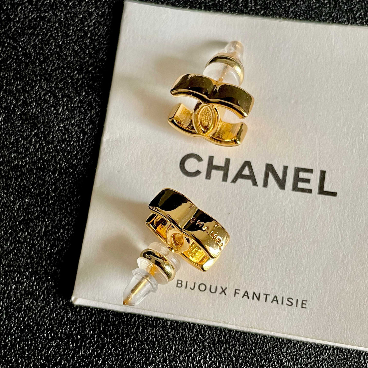 double c Stud Earrings for women - alternate angle view 7