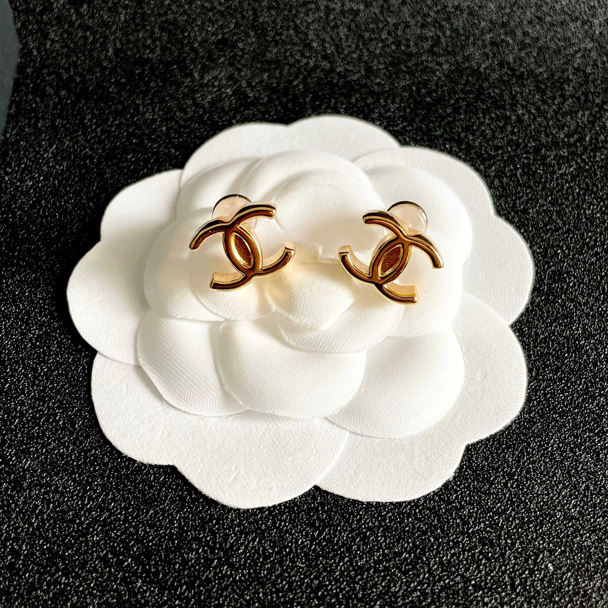 double c Stud Earrings for women - alternate angle view 8