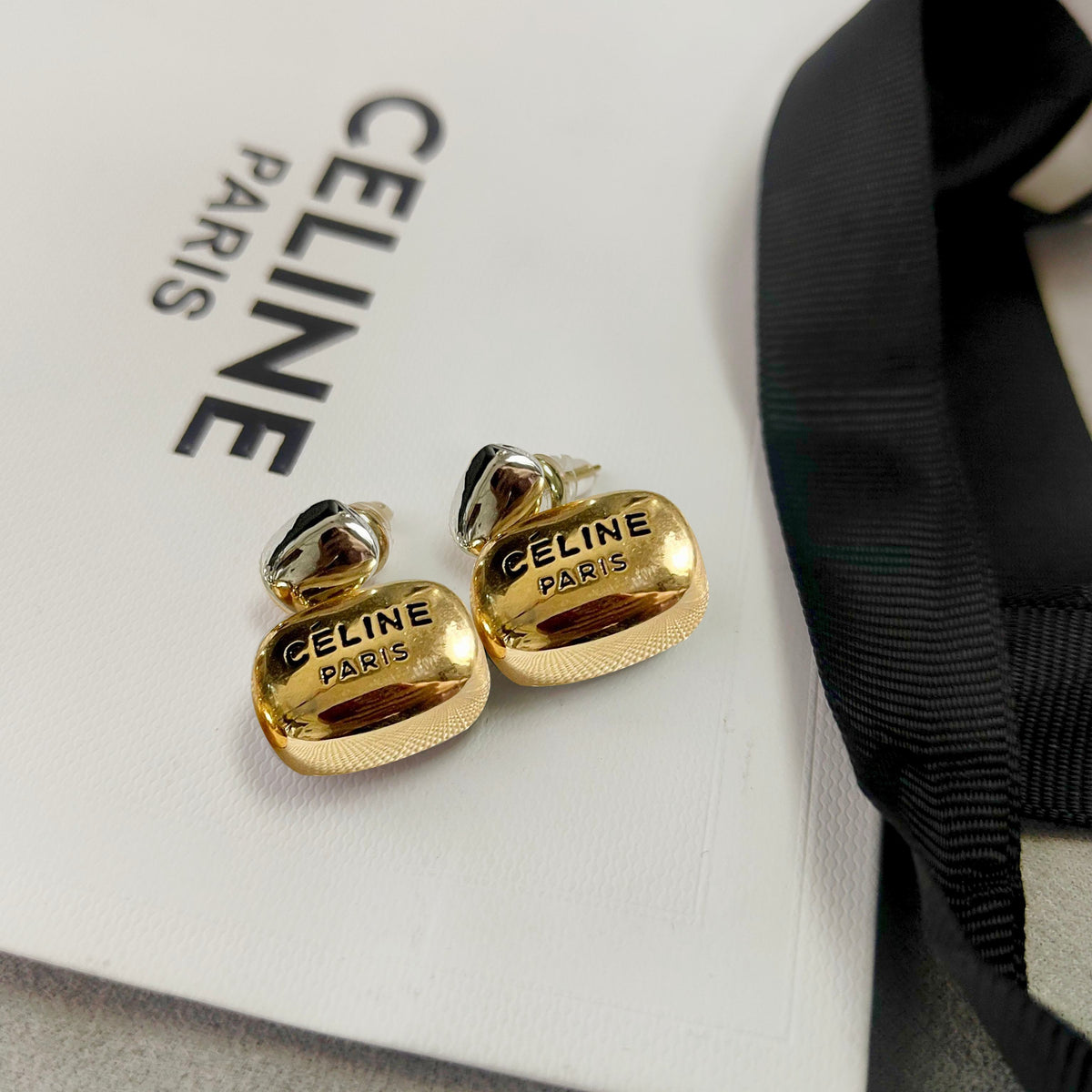 letter Stud Earrings for women - alternate angle view 7