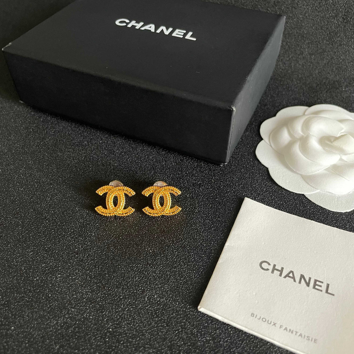 double c Stud Earrings for women - alternate angle view 5
