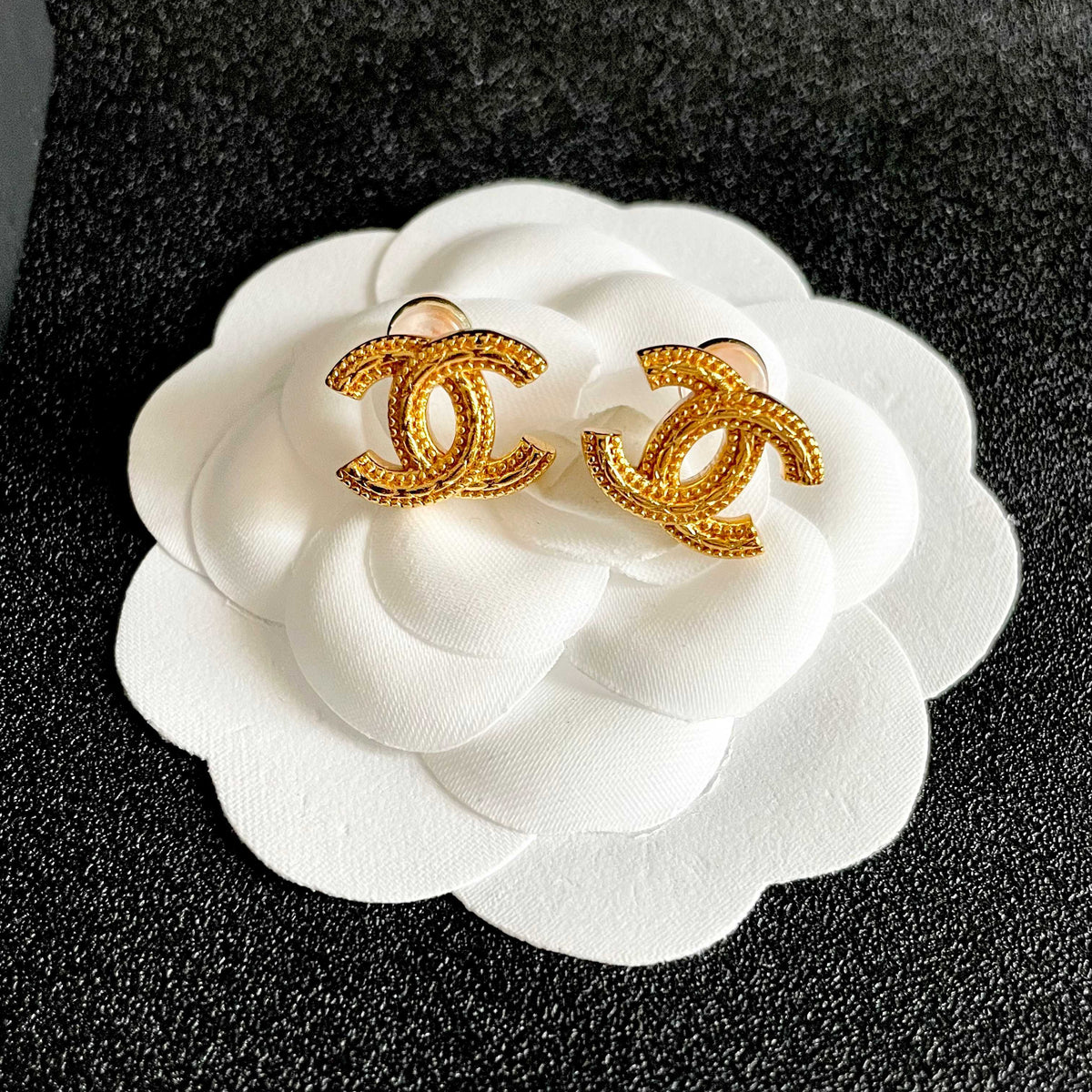 double c Stud Earrings for women - alternate angle view 8