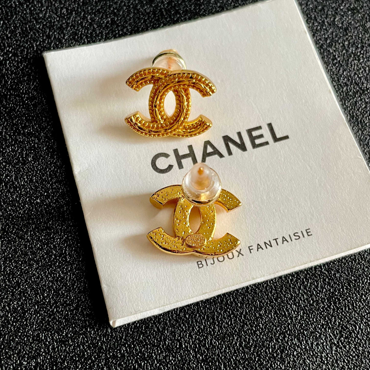double c Stud Earrings for women - alternate angle view 7