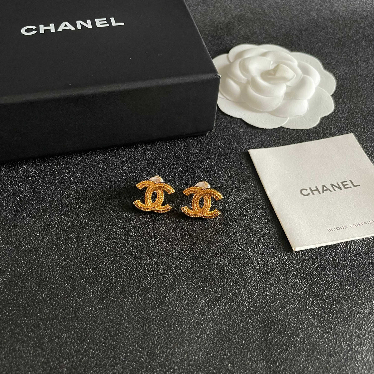 double c Stud Earrings for women - alternate angle view 6