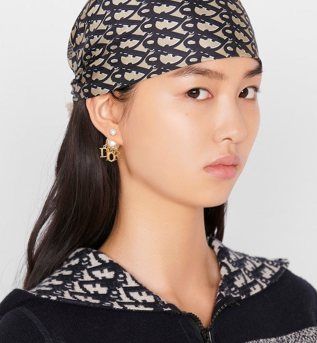 letter Stud Earrings for women - alternate angle view 16