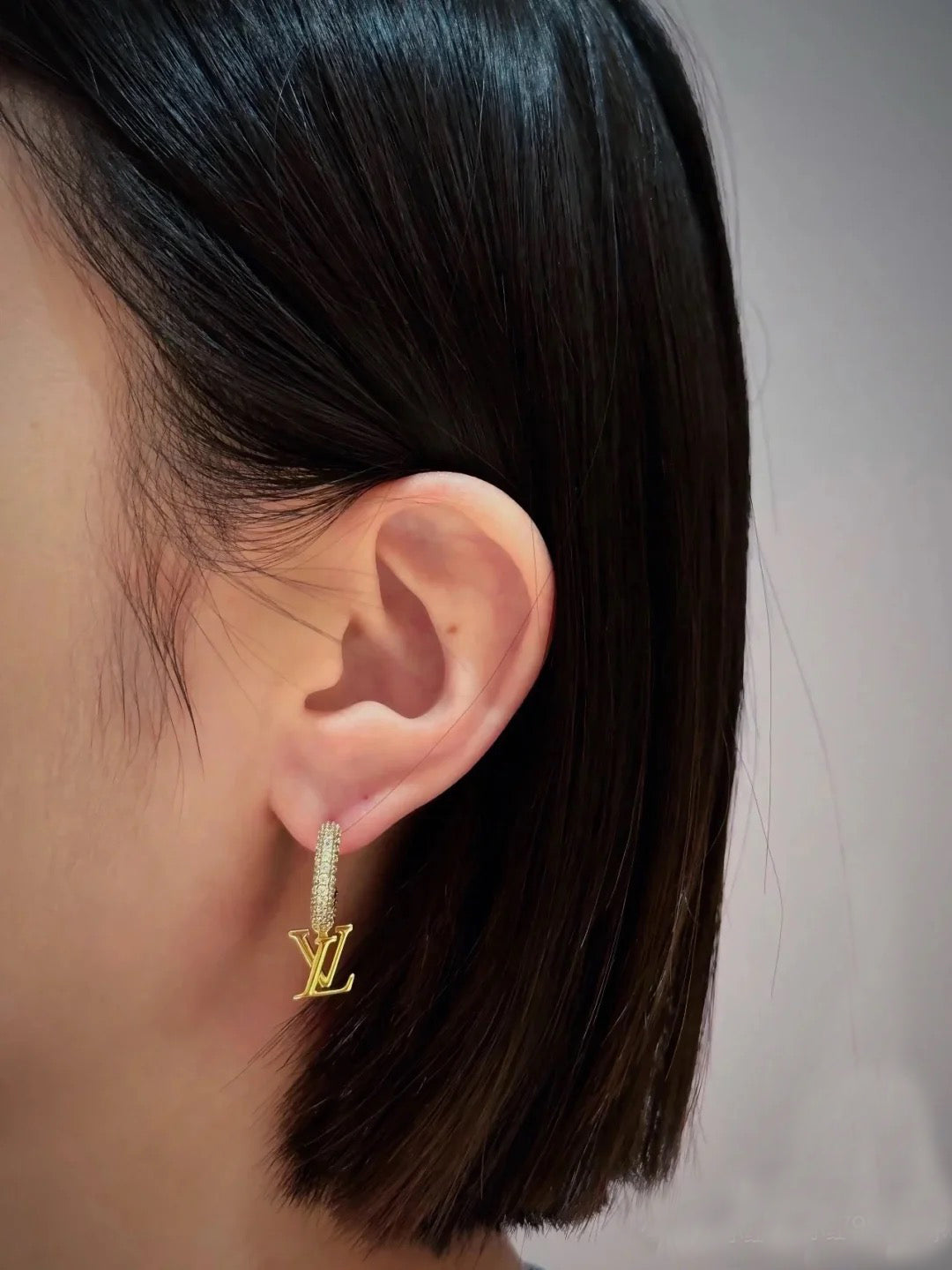 letter Drop Earrings for women - alternate angle view 11