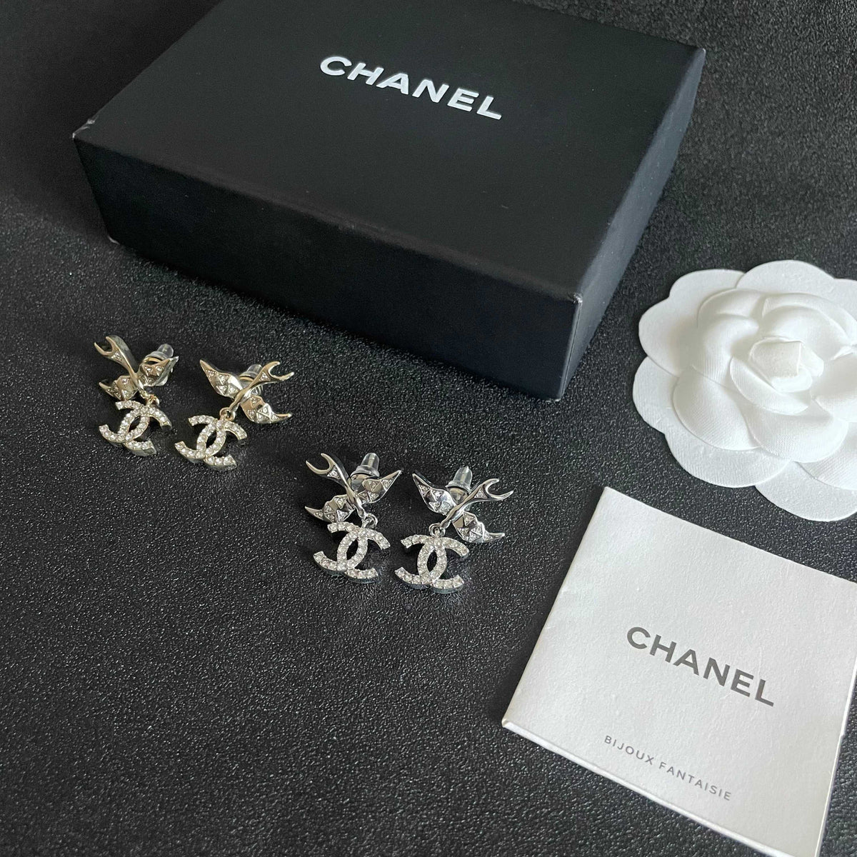 letter Stud Earrings for women - alternate angle view 5