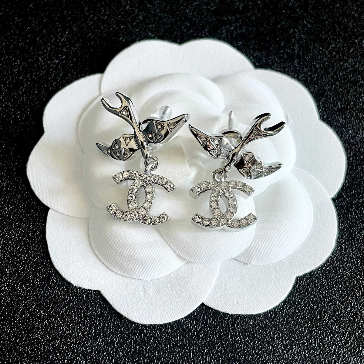 letter Stud Earrings for women - alternate angle view 8