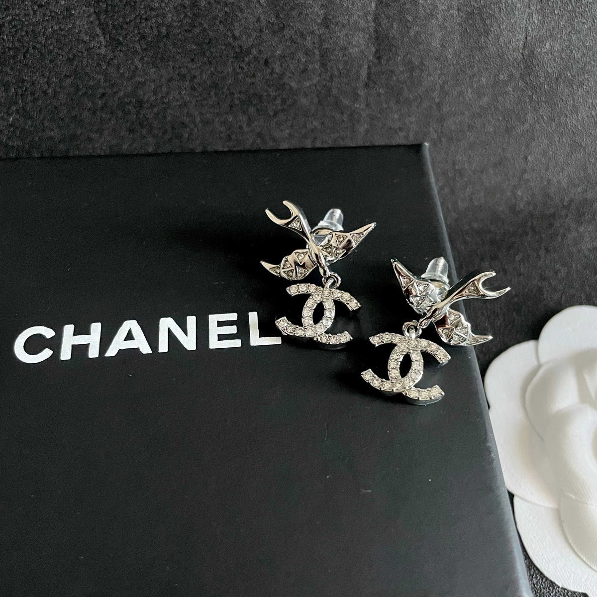 letter Stud Earrings for women - alternate angle view 9