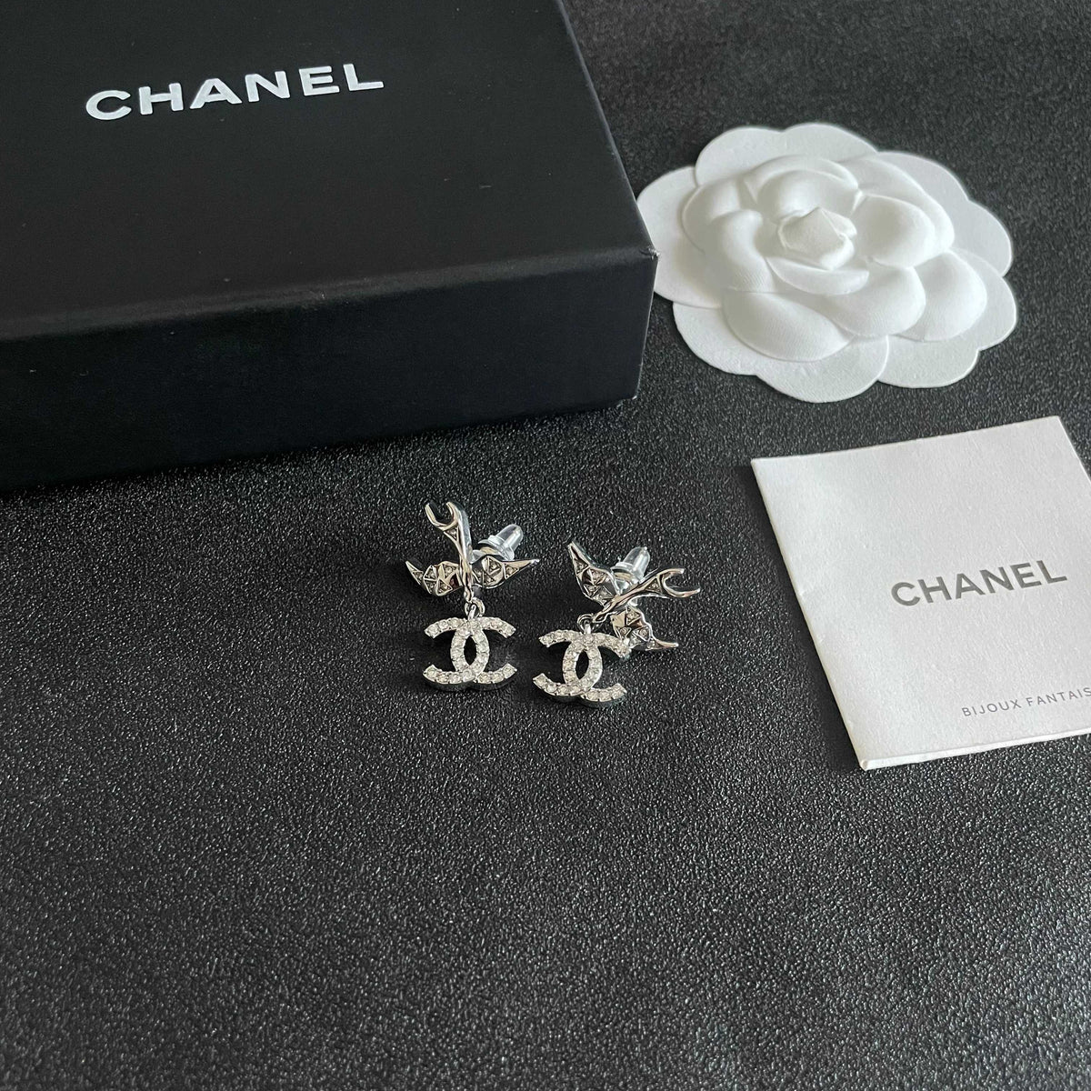 letter Stud Earrings for women - alternate angle view 6