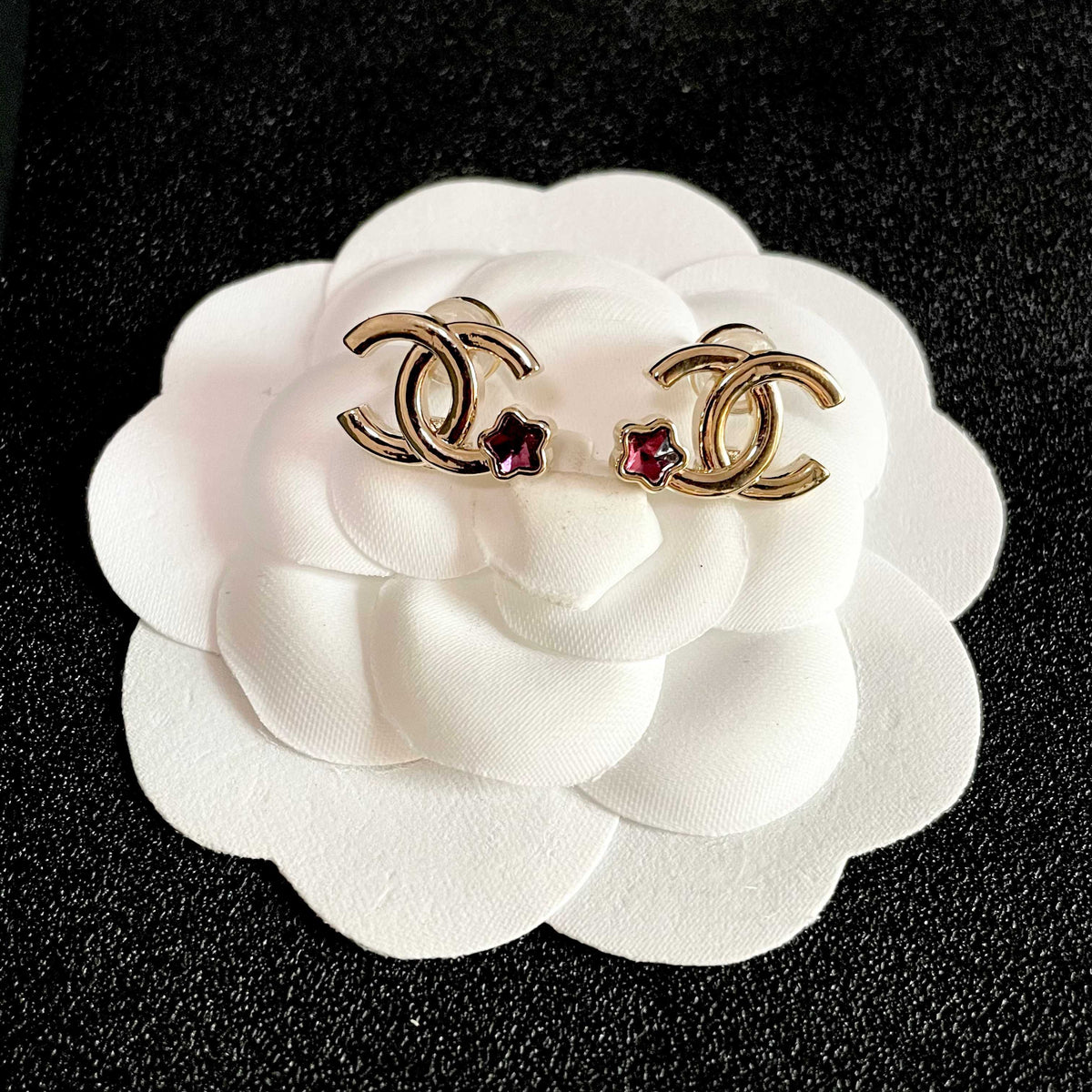 double c Stud Earrings for women - alternate angle view 8