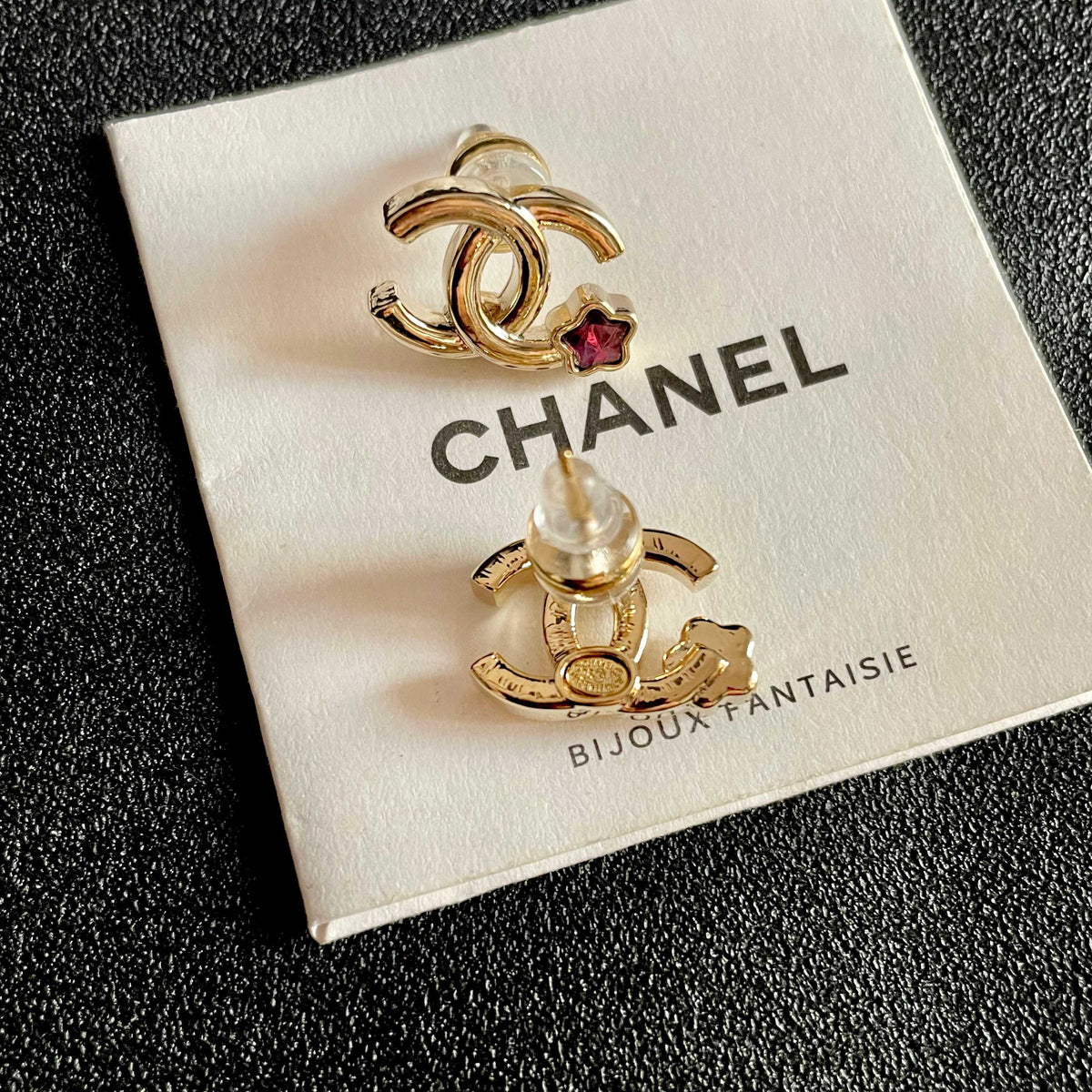 double c Stud Earrings for women - alternate angle view 7