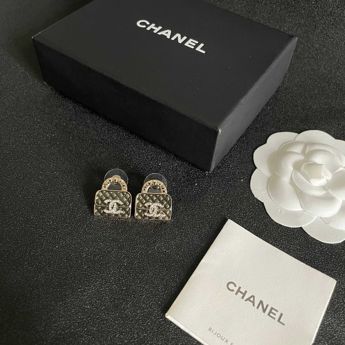 letter Stud Earrings for women - alternate angle view 5