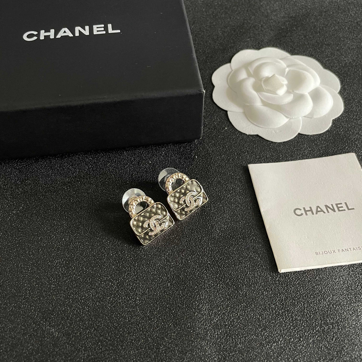 letter Stud Earrings for women - alternate angle view 6