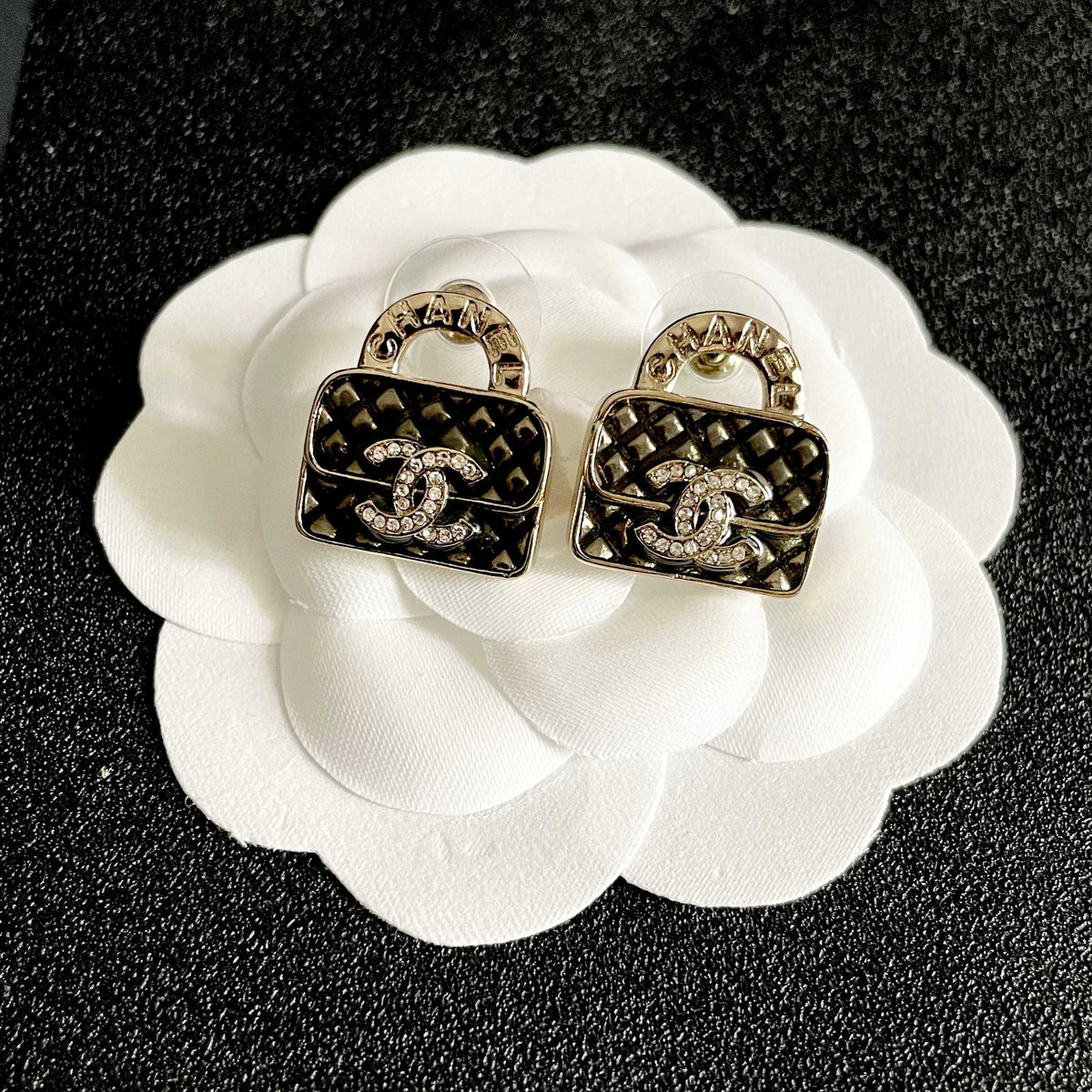 letter Stud Earrings for women - alternate angle view 8