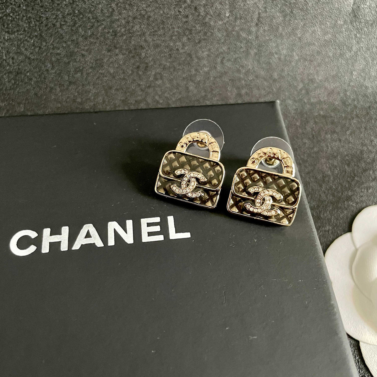 letter Stud Earrings for women - alternate angle view 9