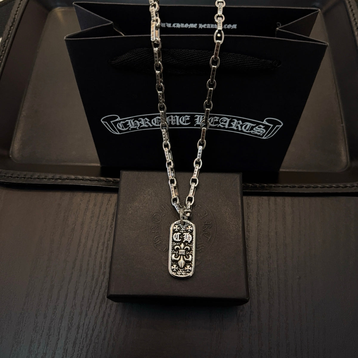 antique cross Pendant for men - product detail view