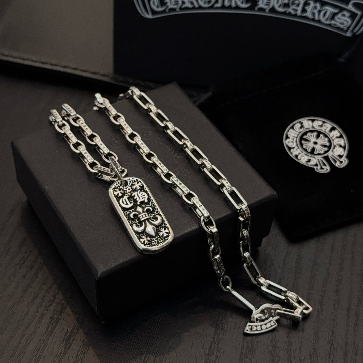 antique cross Pendant for men - alternate angle view 5