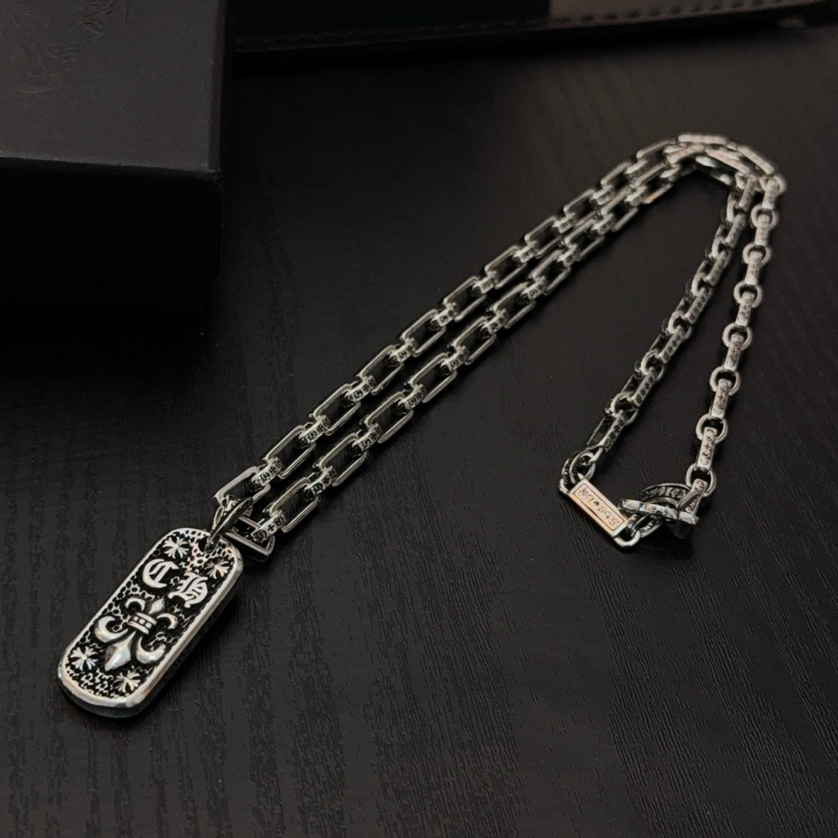 antique cross Pendant for men - alternate angle view 4