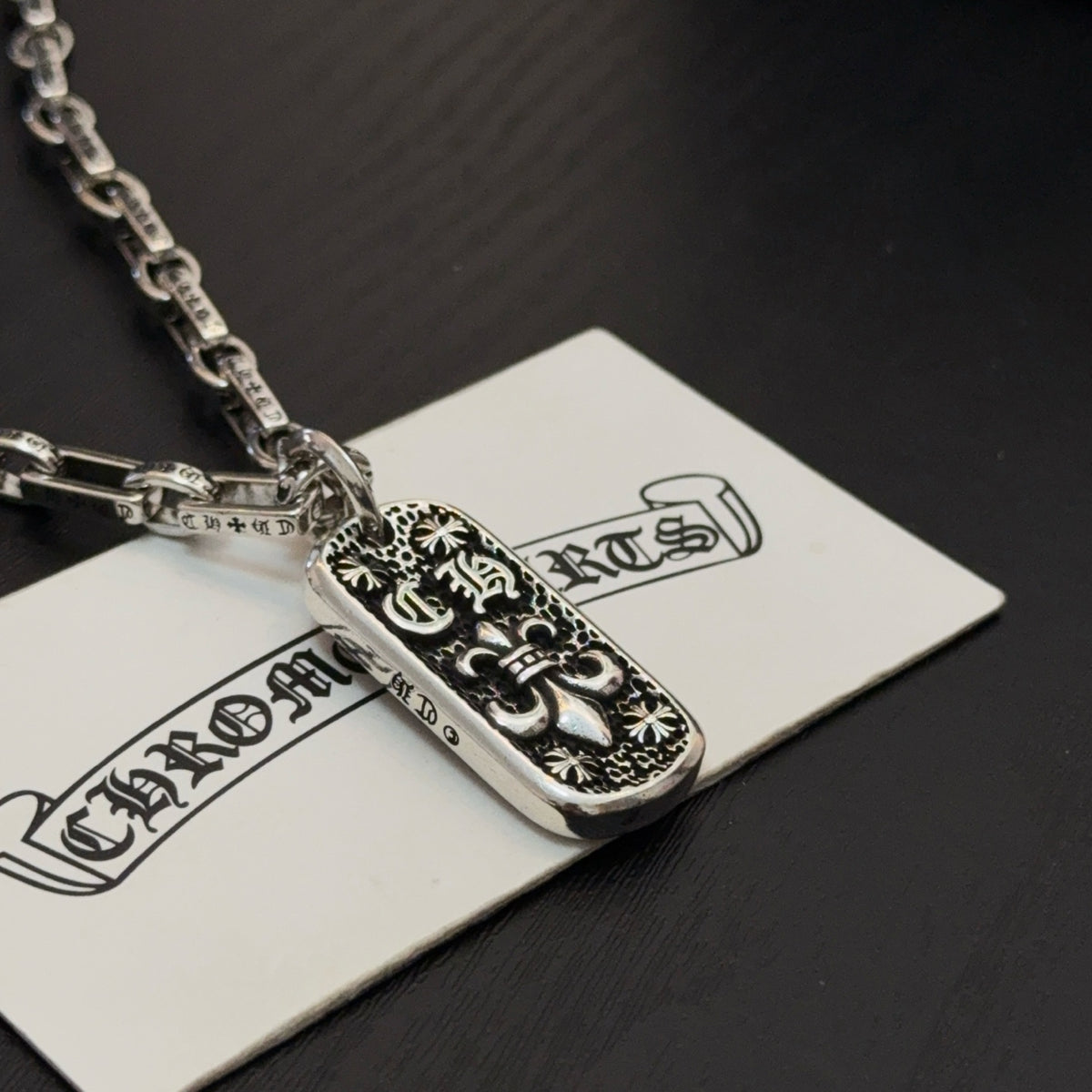 antique cross Pendant for men - alternate angle view 7