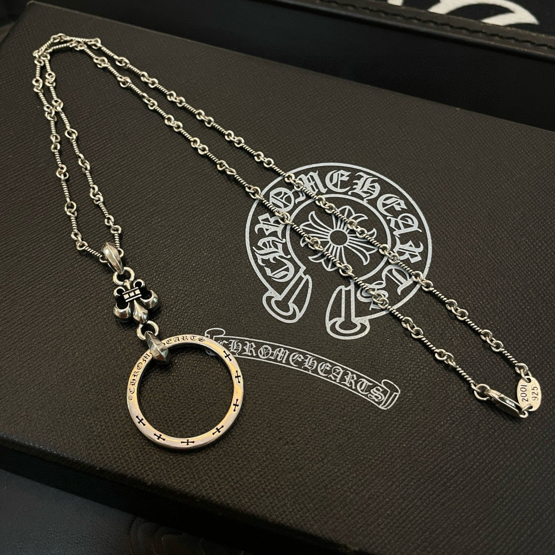 antique cross Pendant for men - alternate angle view 5