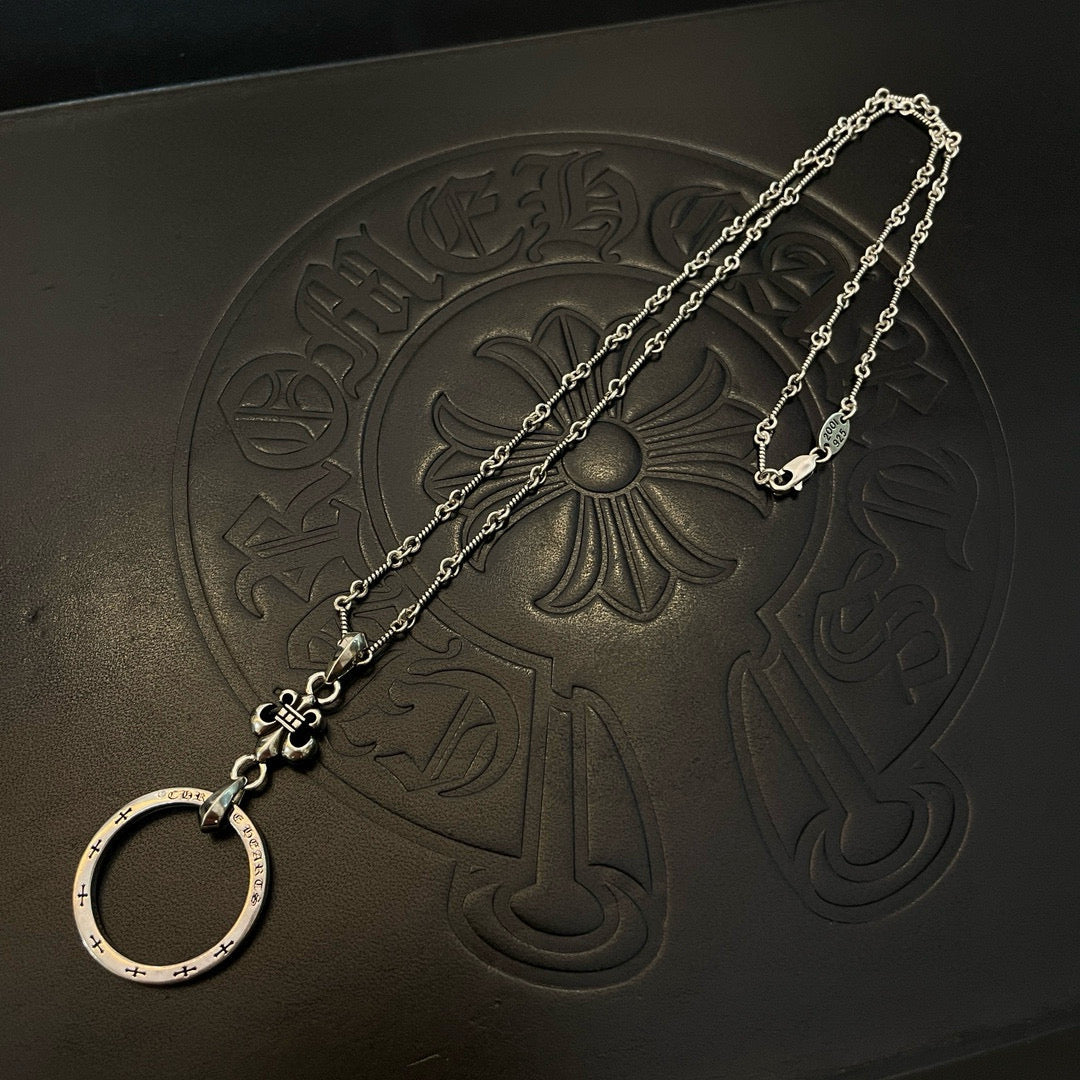 antique cross Pendant for men - alternate angle view 4