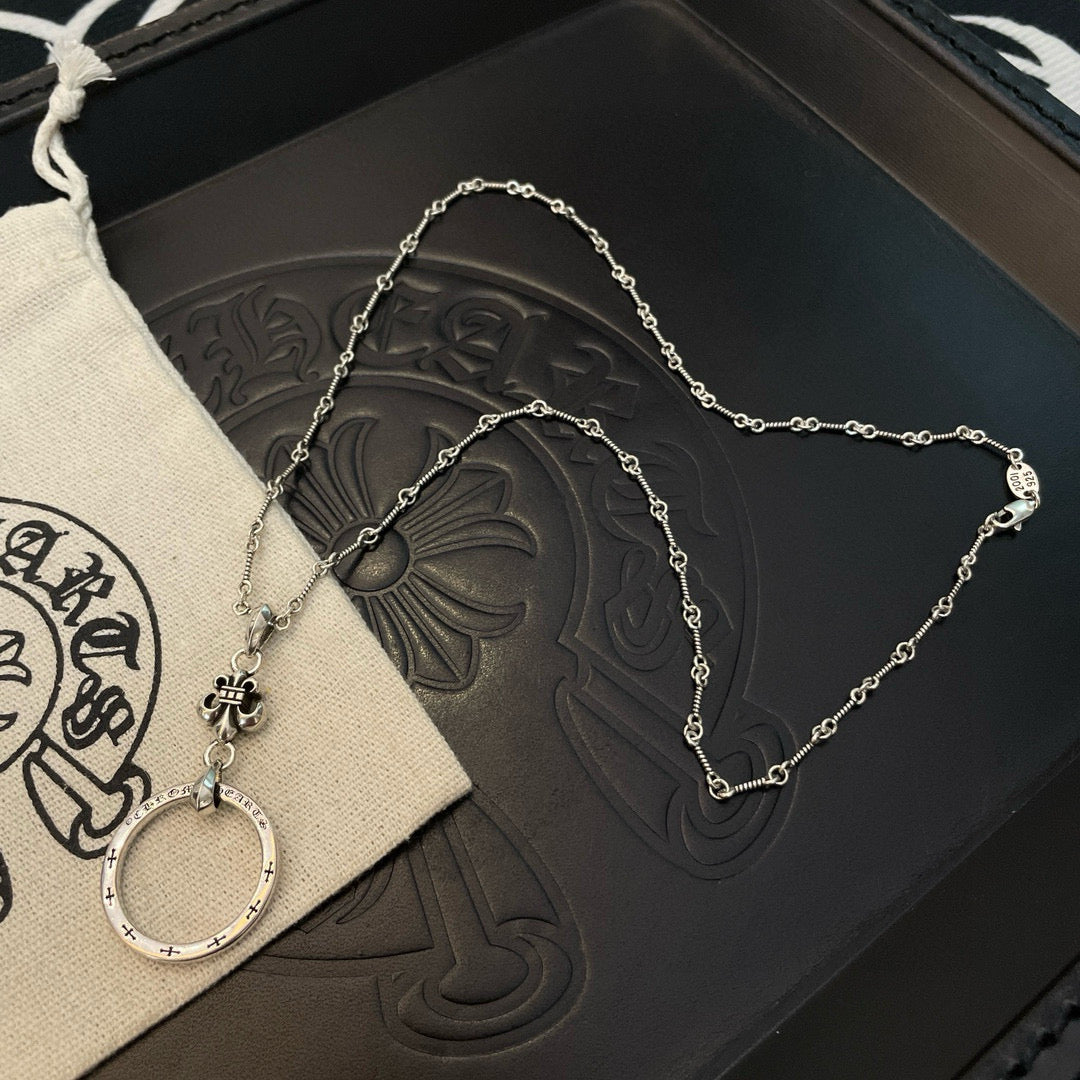 antique cross Pendant for men - alternate angle view 7