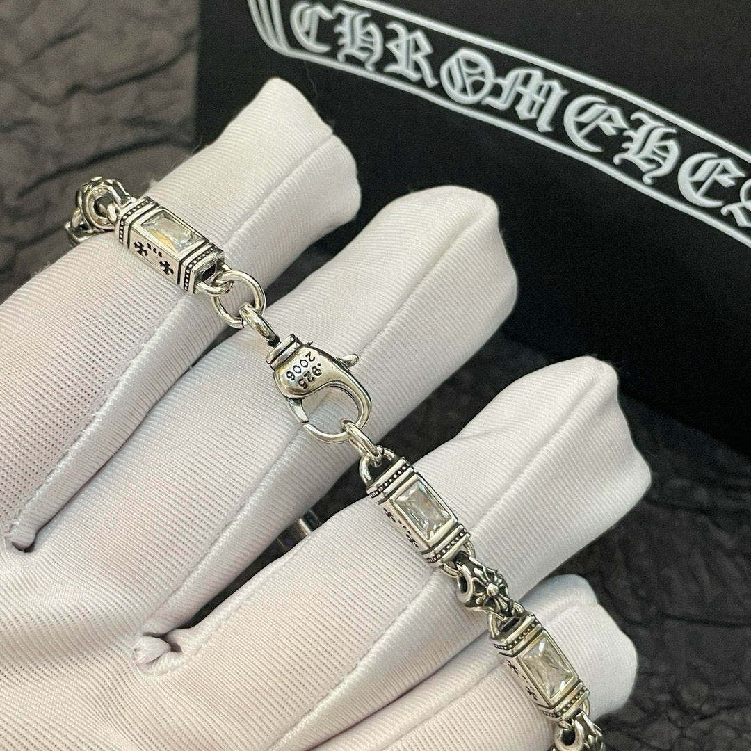 antique crystal cross Bracelet for women - alternate angle view 4