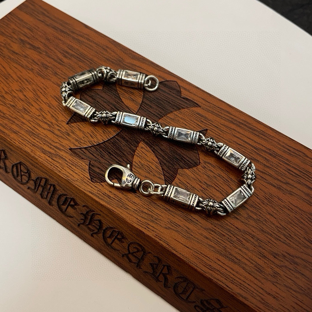 antique crystal cross Bracelet for women - alternate angle view 8