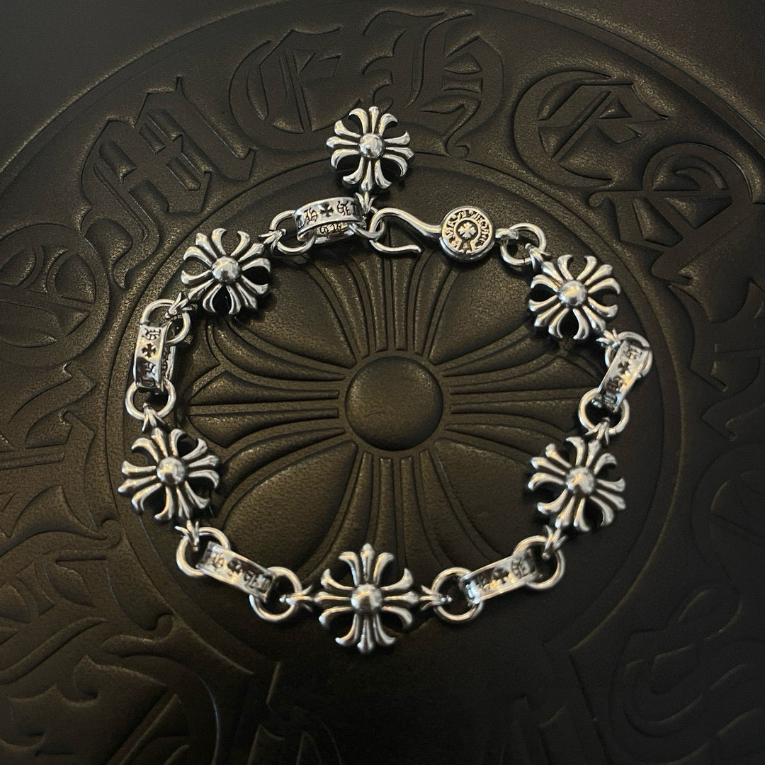 antique cross Bracelet for men - product detail view