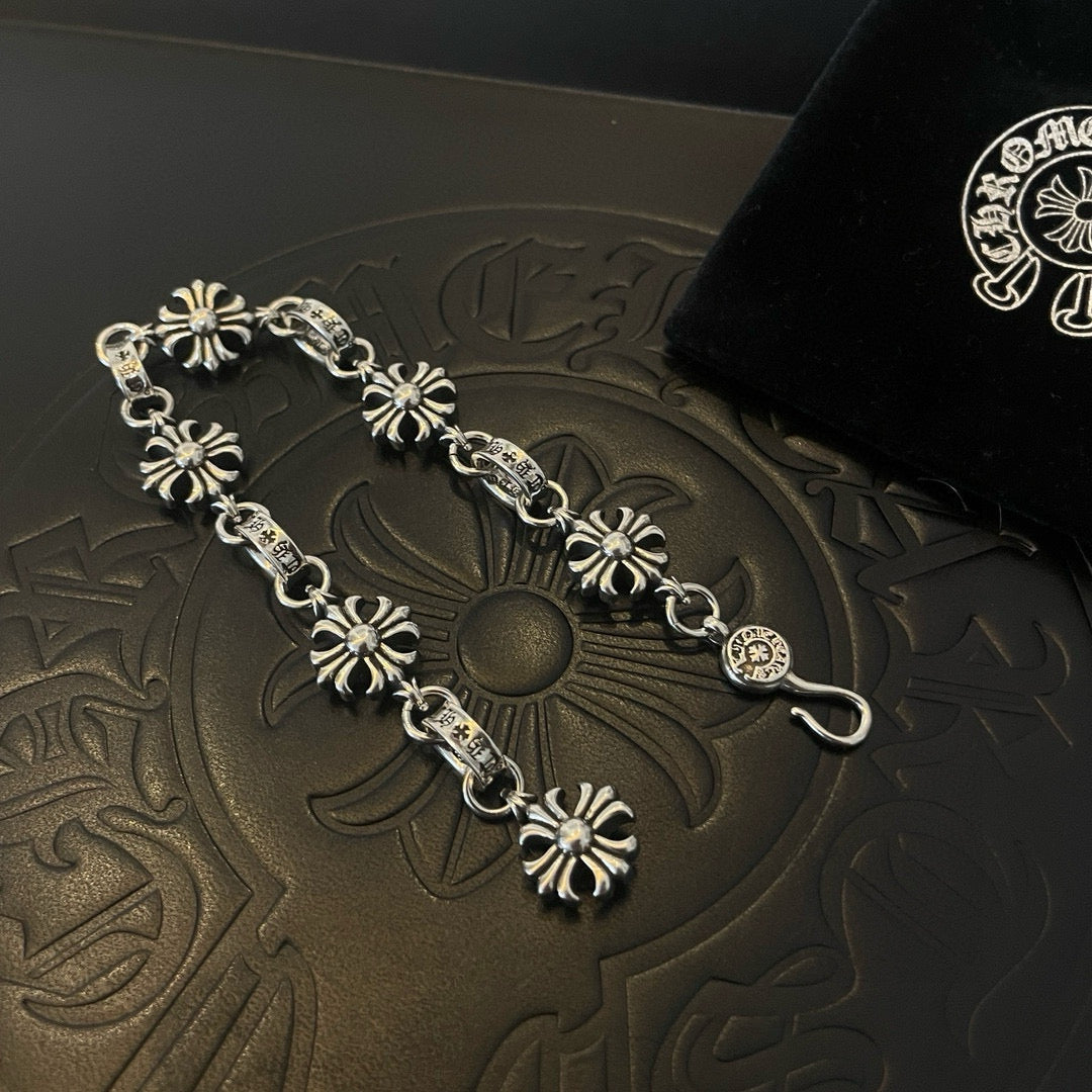 antique cross Bracelet for men - alternate angle view 4