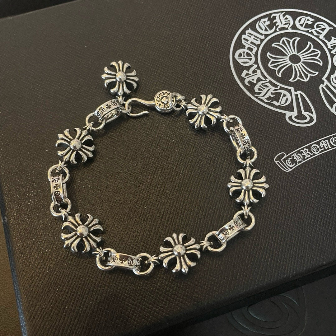 antique cross Bracelet for men - alternate angle view 5
