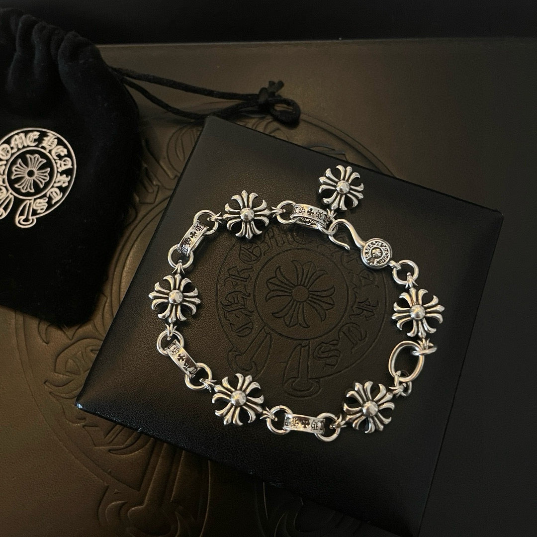 antique cross Bracelet for men - alternate angle view 6