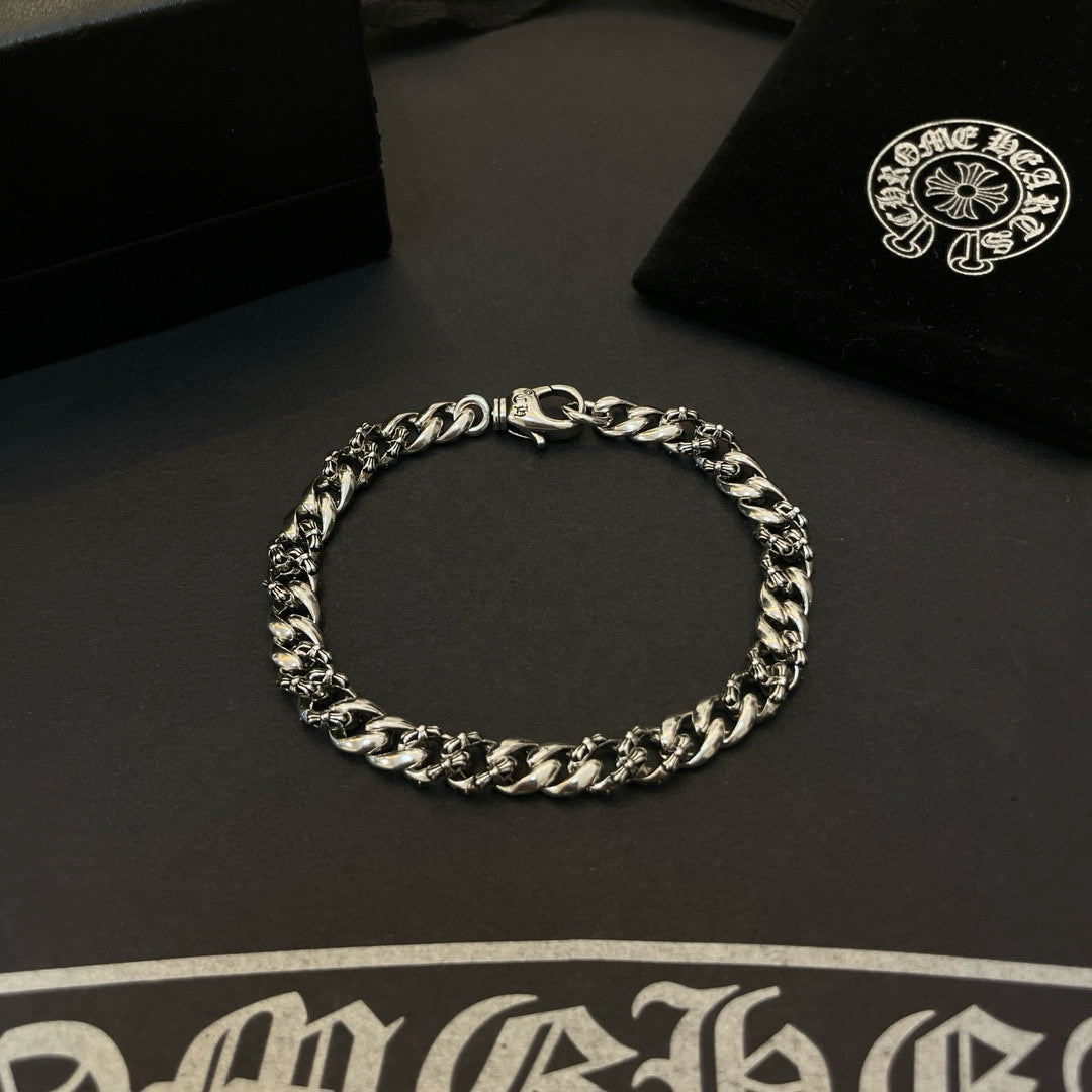 antique cross Bracelet for men - alternate angle view 2