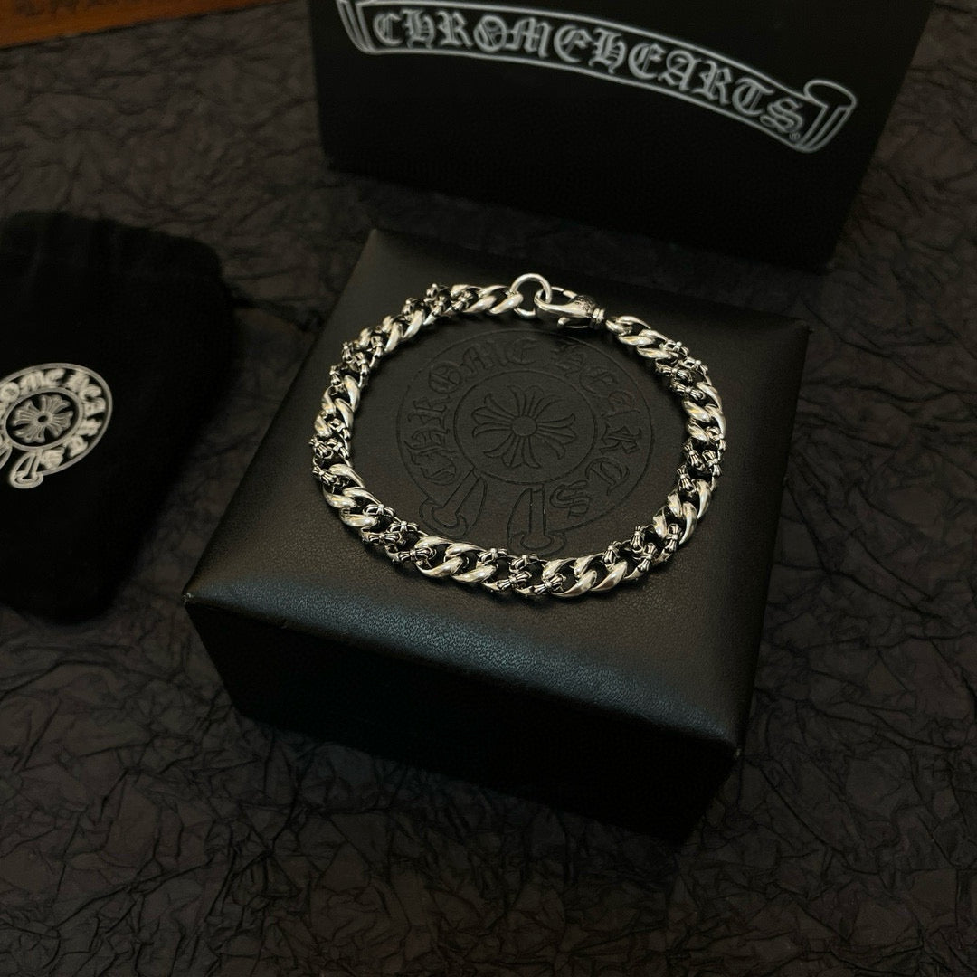 antique cross Bracelet for men - alternate angle view 5