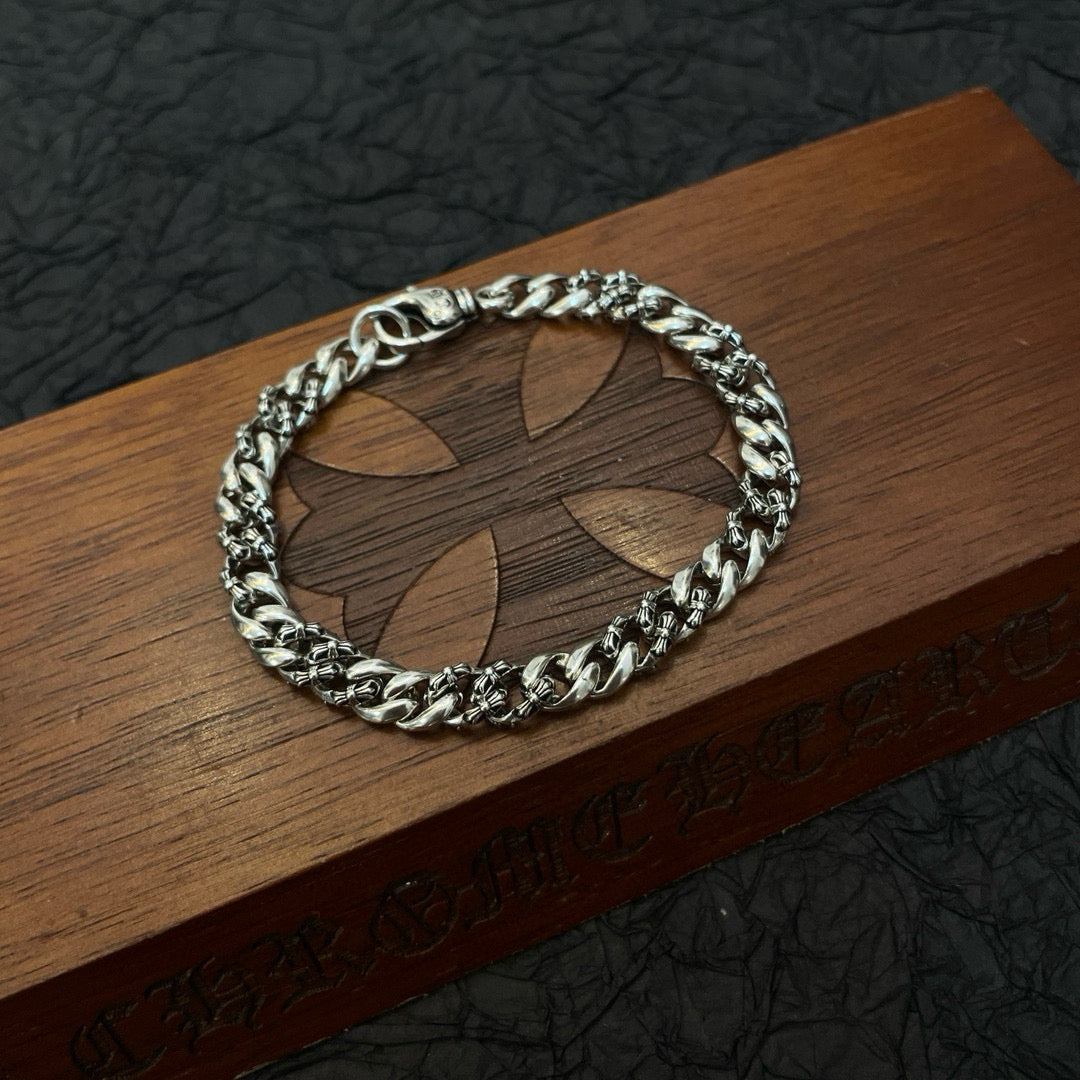 antique cross Bracelet for men - alternate angle view 4