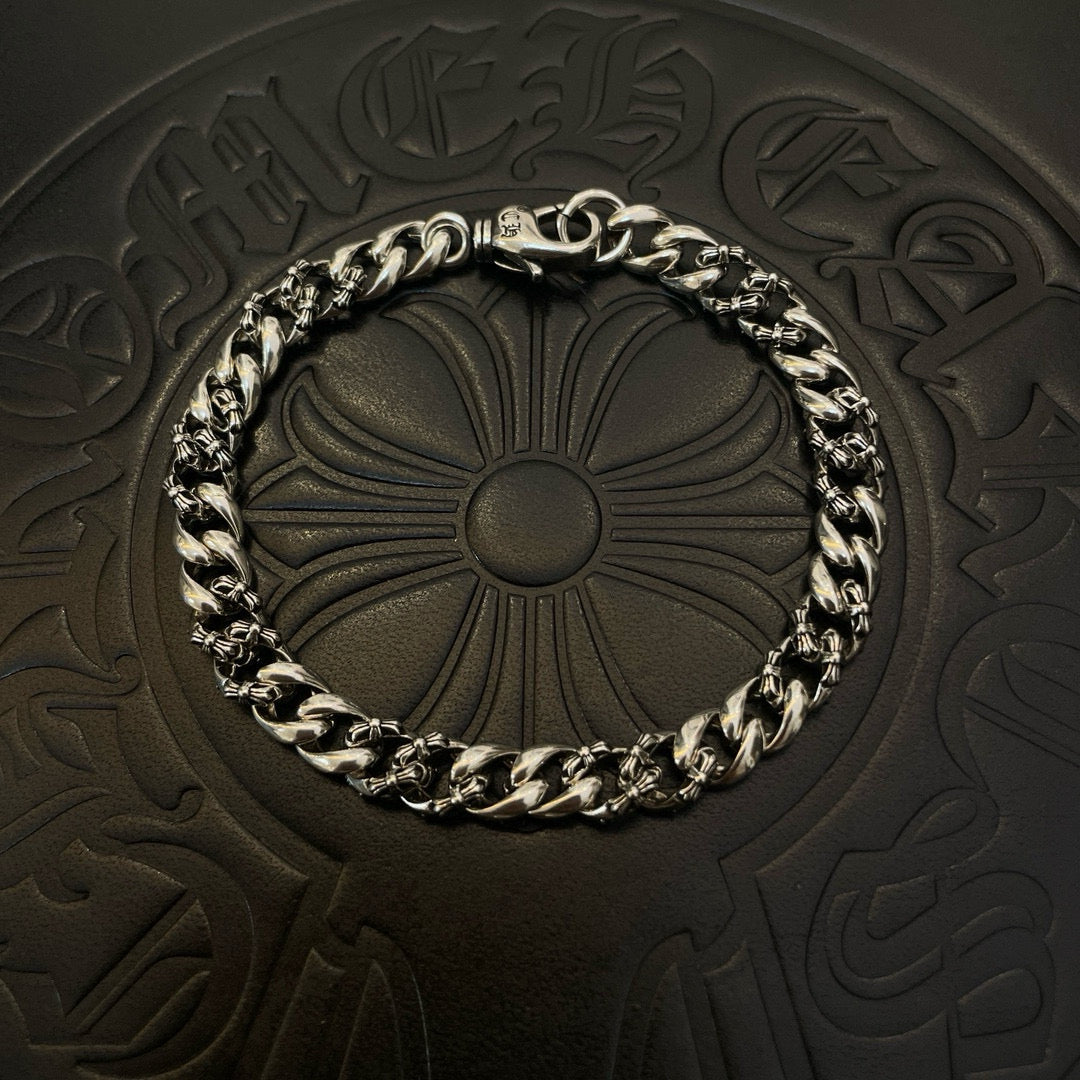 antique cross Bracelet for men - product detail view