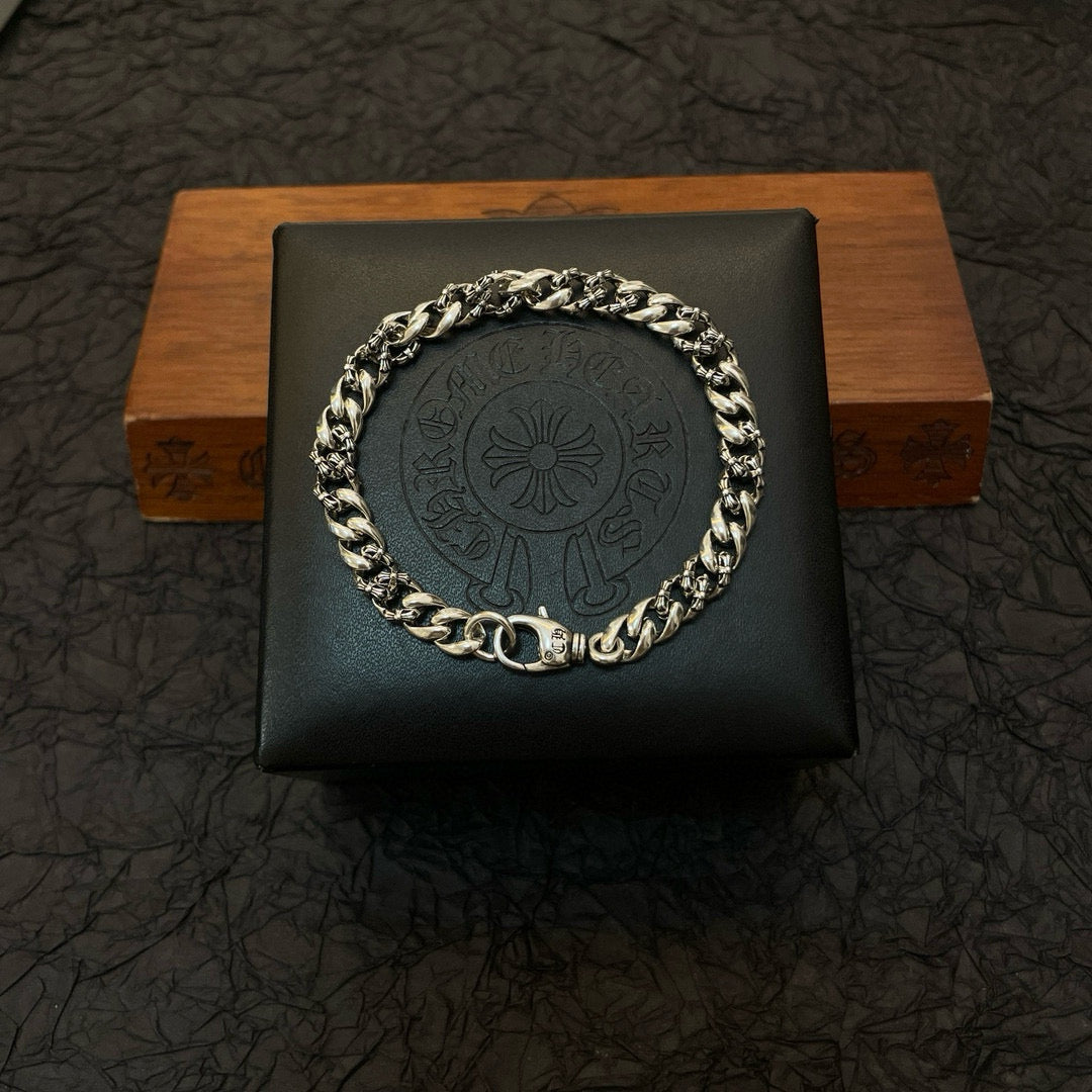 antique cross Bracelet for men - alternate angle view 6