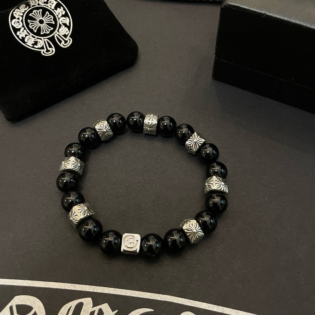 antique agate cross Bracelet for women - alternate angle view 3