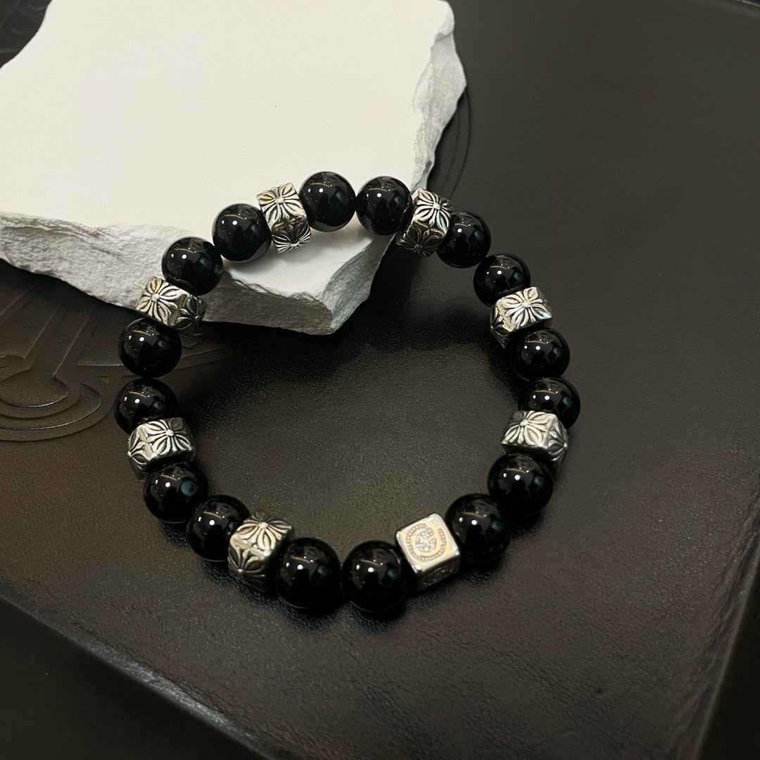 antique agate cross Bracelet for women - alternate angle view 4