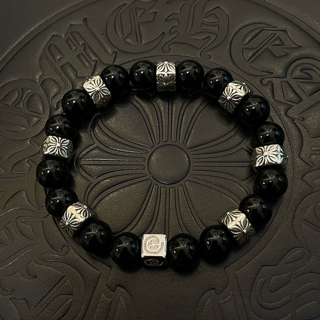 antique agate cross Bracelet for women - product detail view