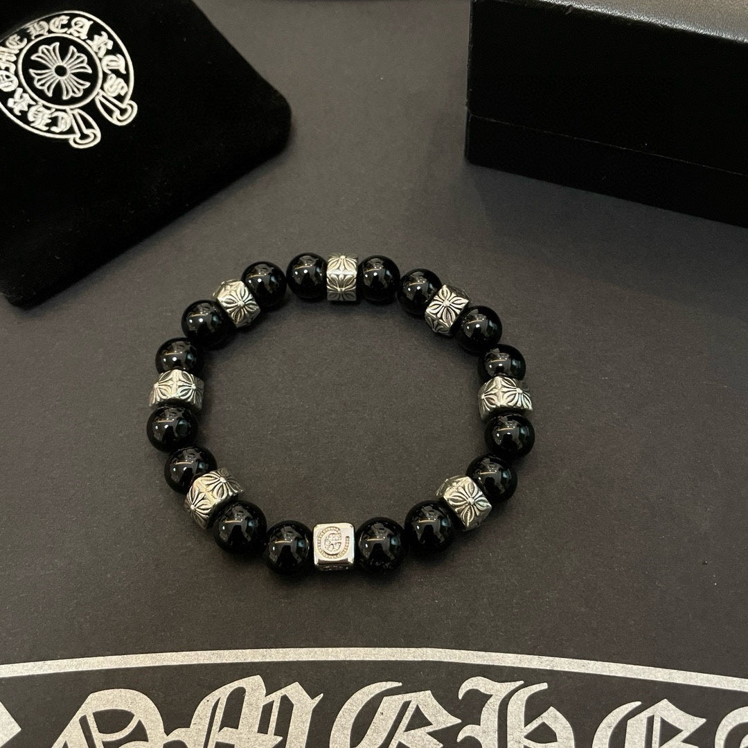 antique agate cross Bracelet for women - alternate angle view 2