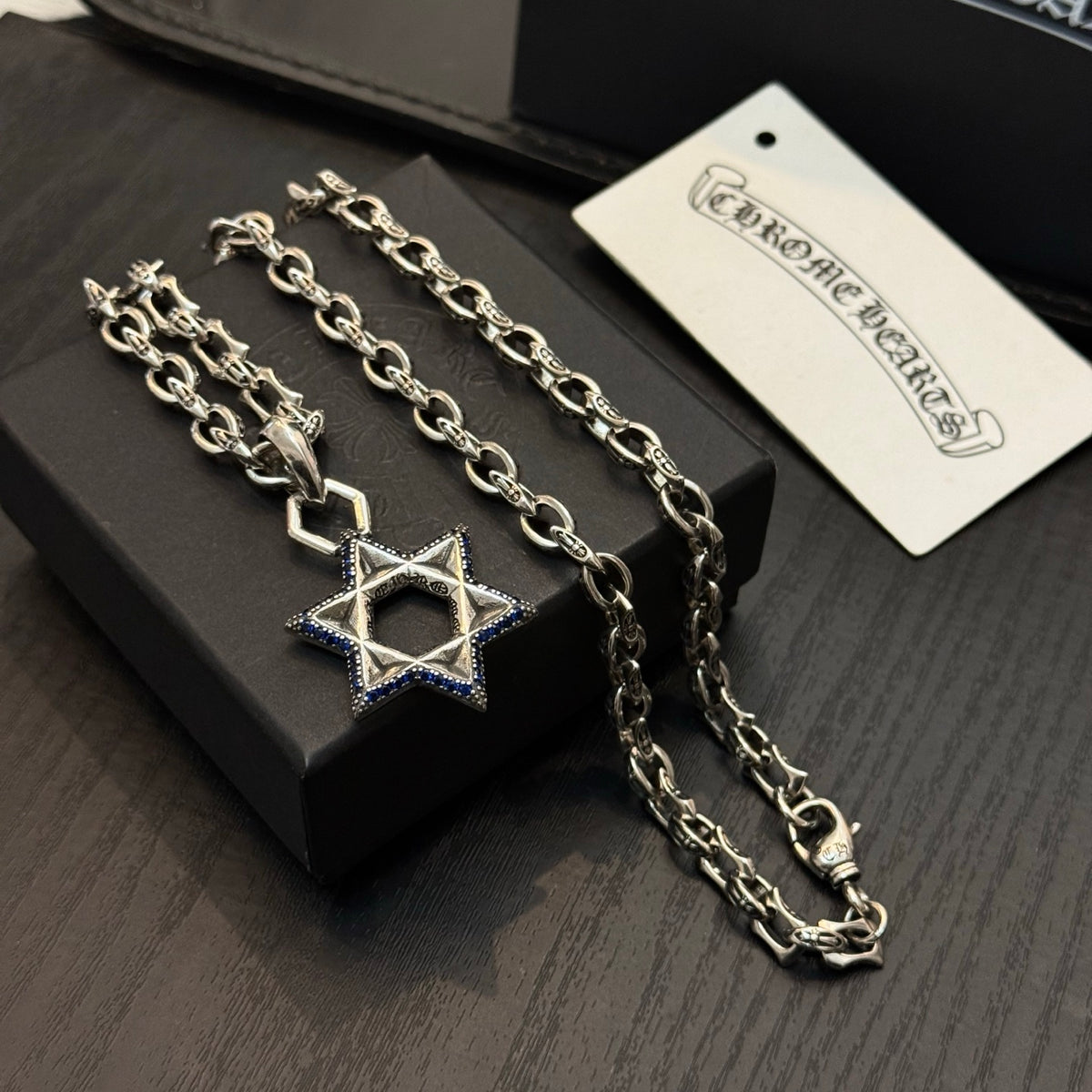 antique crystal cross Pendant for men - alternate angle view 6