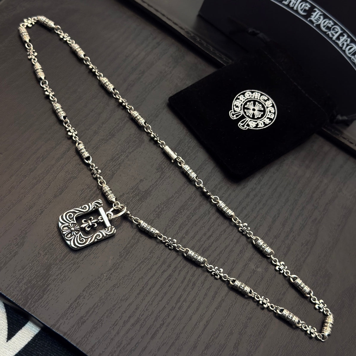 antique cross Pendant for men - alternate angle view 8