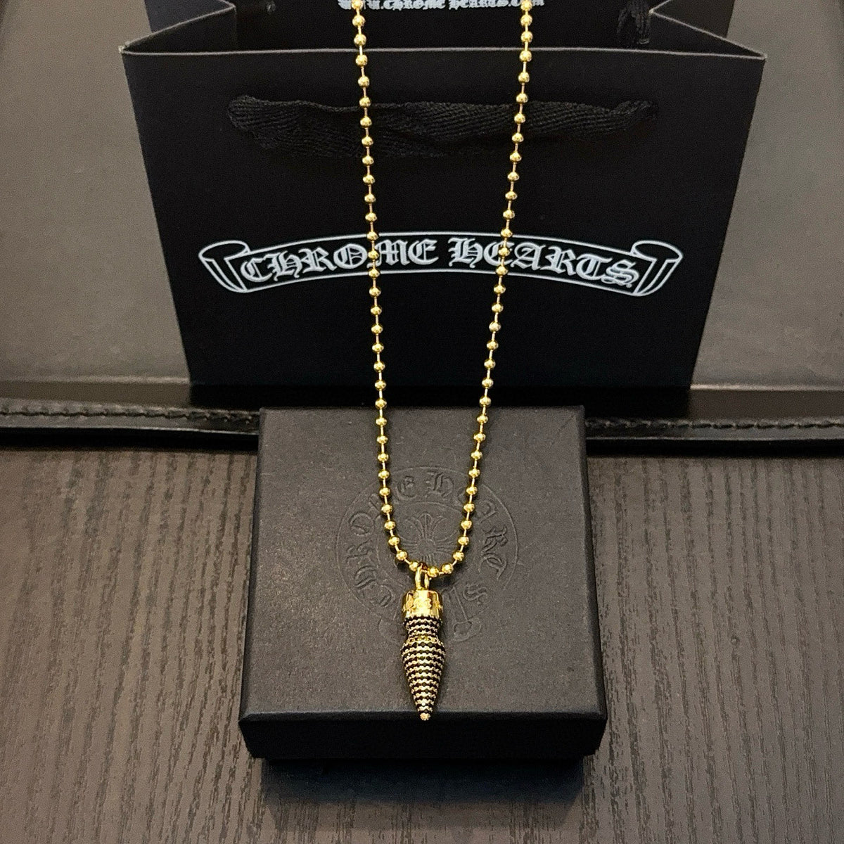 antique cross Pendant for men - alternate angle view 4