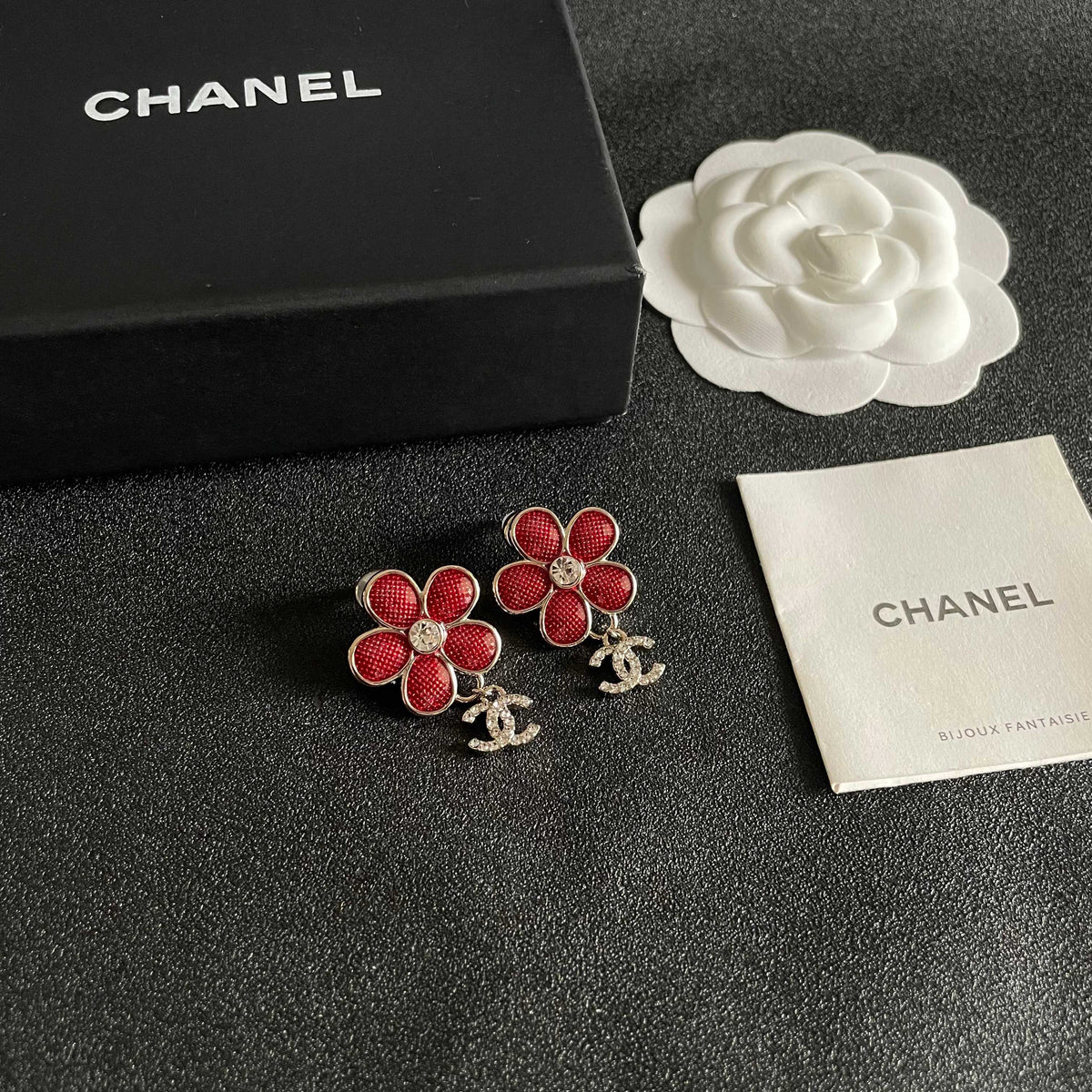 double c Stud Earrings for women - alternate angle view 6