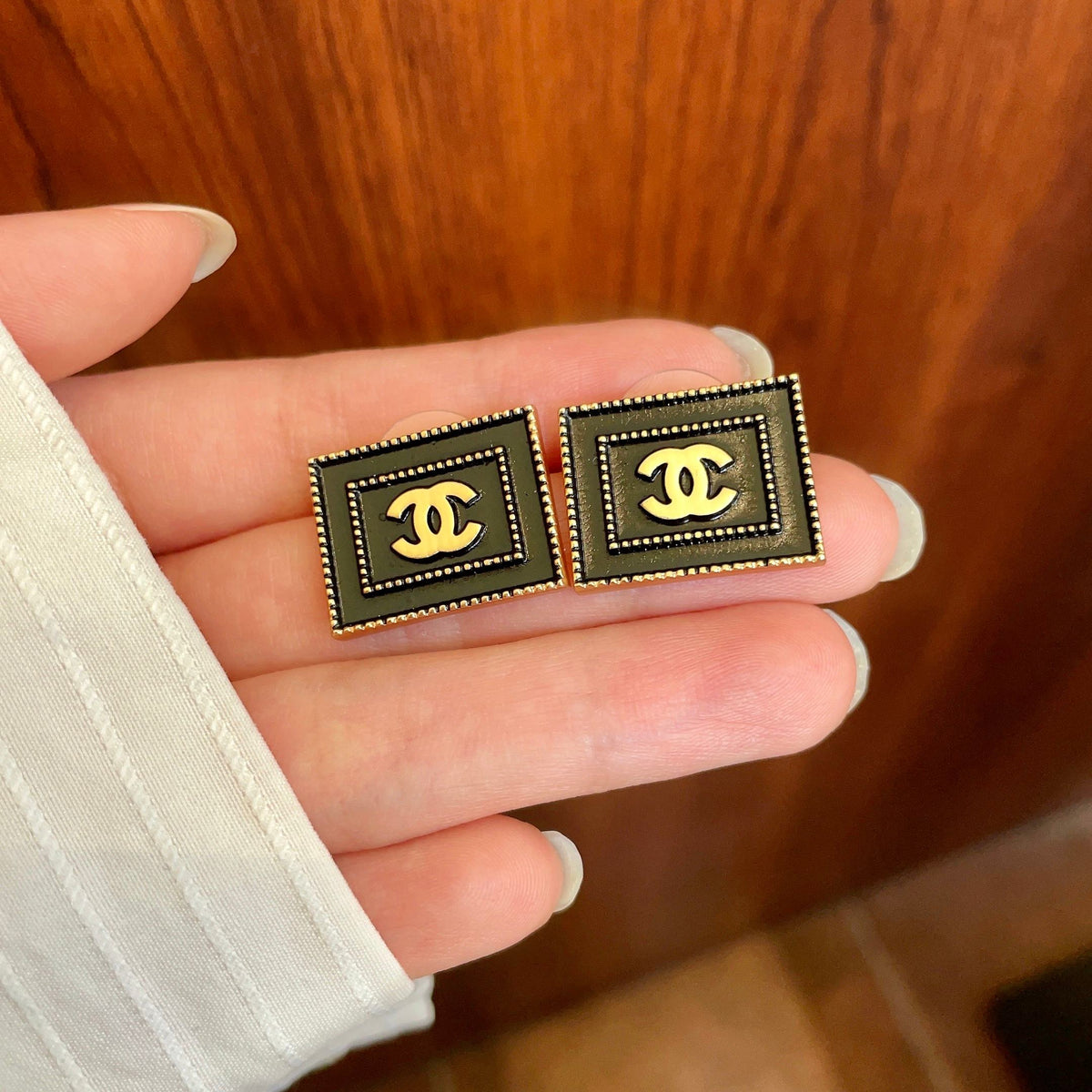 double c Stud Earrings for women - product detail view